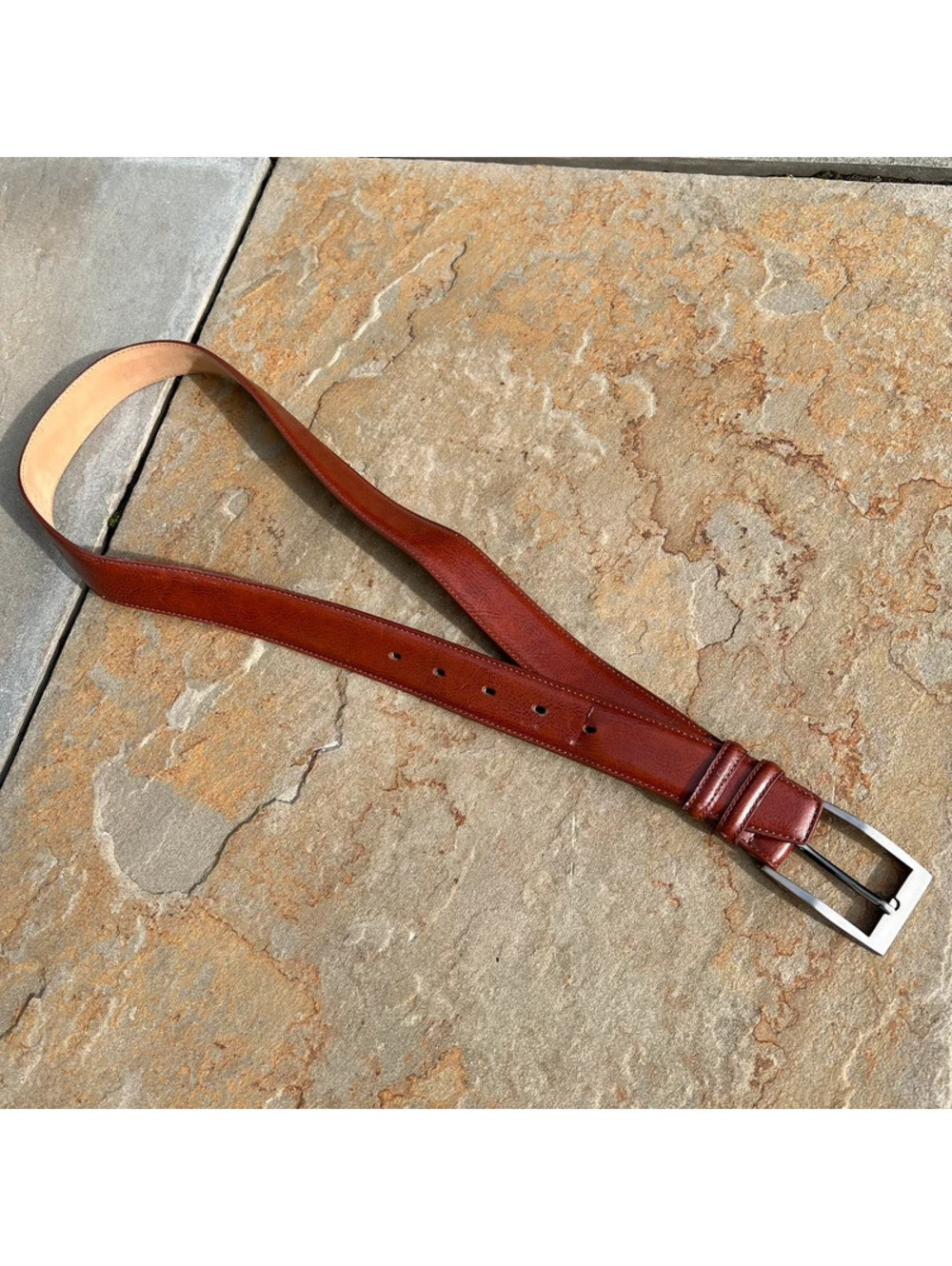 Y2K Brown Genuine Leather Belt